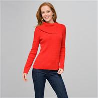 Long Sleeve Button Out Turtle Neck