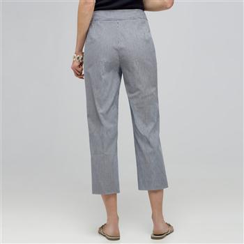 Straight Ankle Pant., Black & White, large image number 1